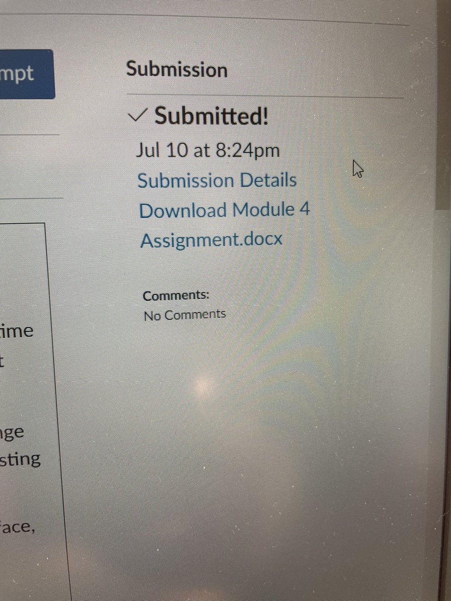 Another one bites the dust- tough one towards the end of term but it is submitted! #ourNCEjourney