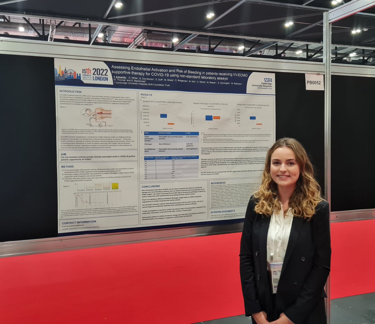 And there we go - presented my  first poster at a conference 🥳 You can still view my e-poster and listen to my voice over online #ISTH2022 @isth