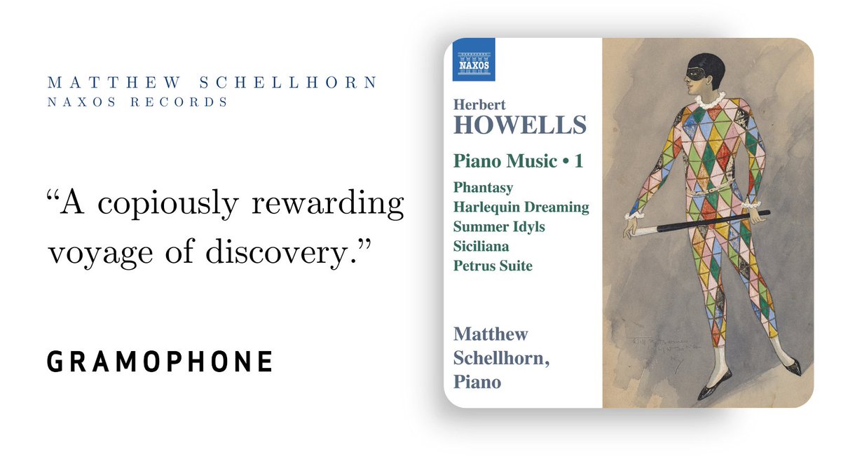 *Album Anniversary!* 2 ago today, my album Howells Piano Music, Vol. 1 came out on @naxosrecords! Thank you to everyone who has listened: @Spotify & @AppleMusic tell me it’s been streamed nearly 2m times! 📣 I'm delighted to let you know Vol. 2 is coming out EARLY DECEMBER 2022!