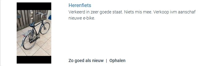 In verwarring, is deze fiets nu wel of niet goed? <a href="/Taalvoutjes/">Taalvoutjes</a>