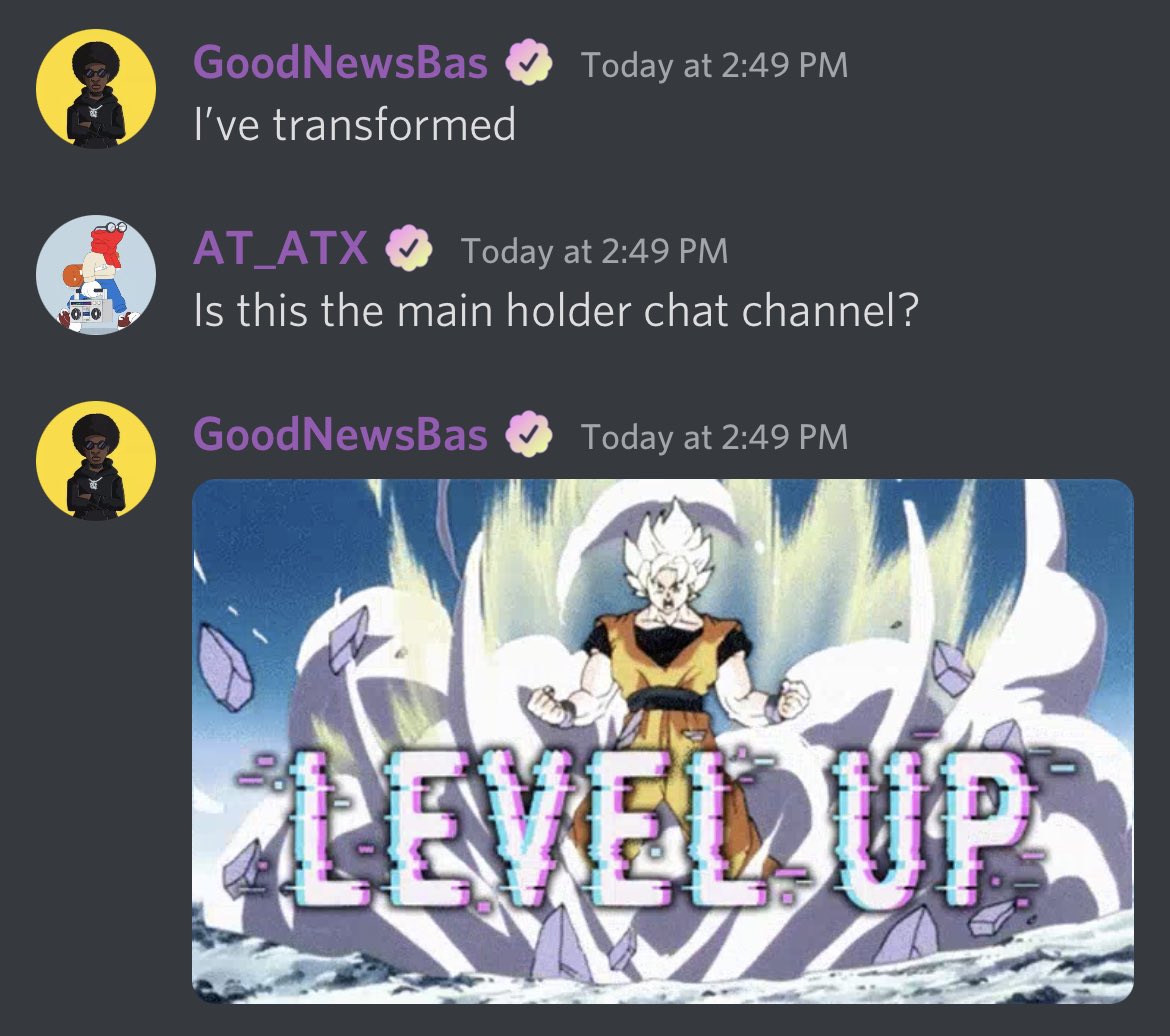 GoodNews_Bas's tweet photo. Good News! 
Feel like I just HIT SS1 in @deskheads discord server. Thanks to a dope ass verification process in the WORKSPACE. Lol 
#GoodNewsBas #Deskheads #REVEALJULY11 #Staking #Web3 https://t.co/wNDdvbbJ3J