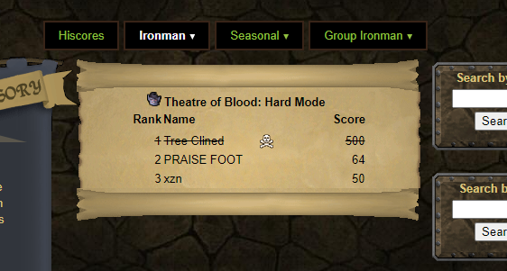 xznRS's tweet photo. Third HCIM to make it onto the HMT hiscores
Shoutout to the team https://t.co/mOM8idcWch