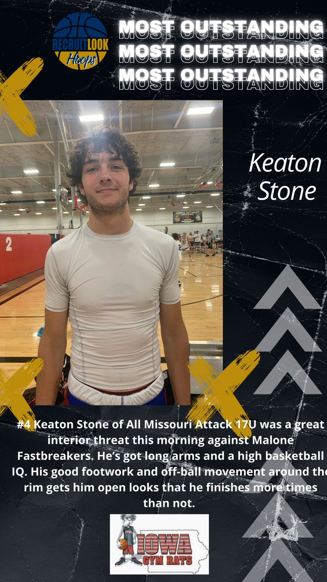 RecruitLook Hoops (@rl_hoops) on Twitter photo 🚨Most Outstanding🚨 Keaton displayed a strong ability to move without creating easy baskets #RLHoops <a href="/All_Mo_Attack/">All Missouri Attack</a> <a href="/keatonstone8/">Keaton</a> <a href="/IowaGymRats/">Iowa Gym Rats</a> 🚨Most Outstanding🚨 Keaton displayed a strong ability to move without creating easy baskets #RLHoops <a href="/All_Mo_Attack/">All Missouri Attack</a> <a href="/keatonstone8/">Keaton</a> <a href="/IowaGymRats/">Iowa Gym Rats</a>