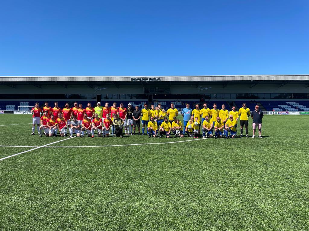 Our Legends came out of retirement today at the Leasing.com stadium to play our old friends Chilli Banana FC in a cracking game that ended with honours shared 3-3. There’ll be some aching bones tomorrow