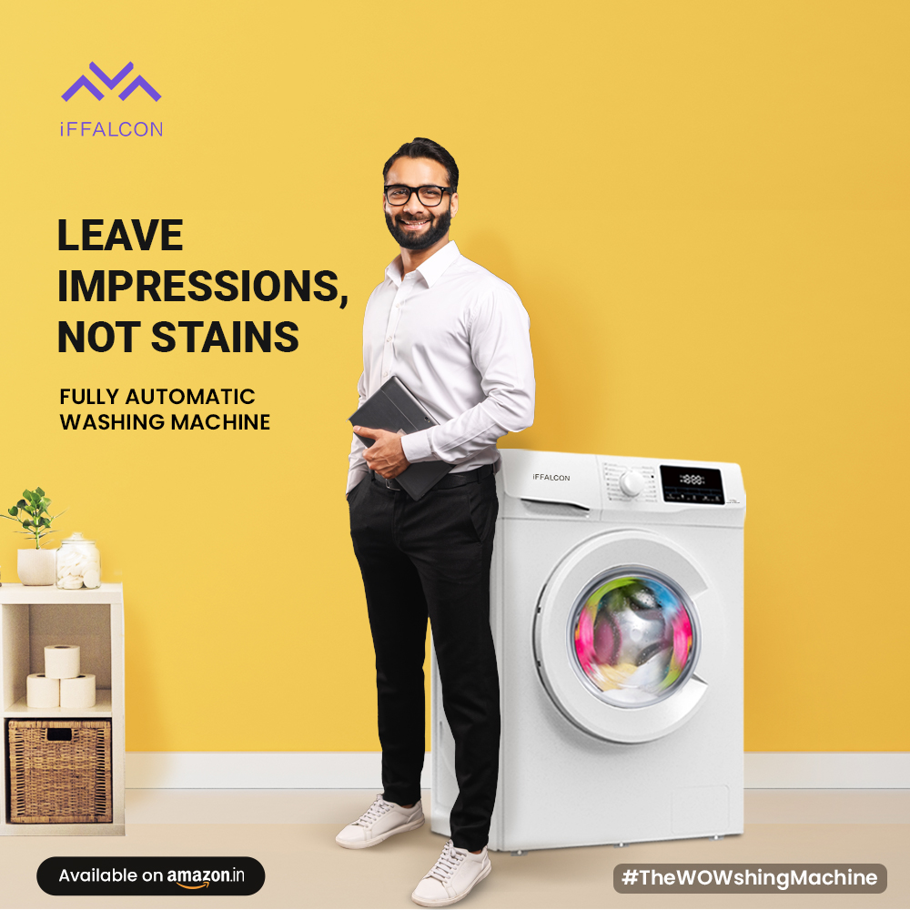 iFFALCONIndia's tweet photo. iFFALCON #TheWOWshingMachine does the best job of keeping your clothes clean so that you can do a great job at impressing people.
Buy now: https://t.co/RomGb2omm8
#iFFALCON #Laundry #LaundryTime #LaundryDay https://t.co/ryhuogkCnq