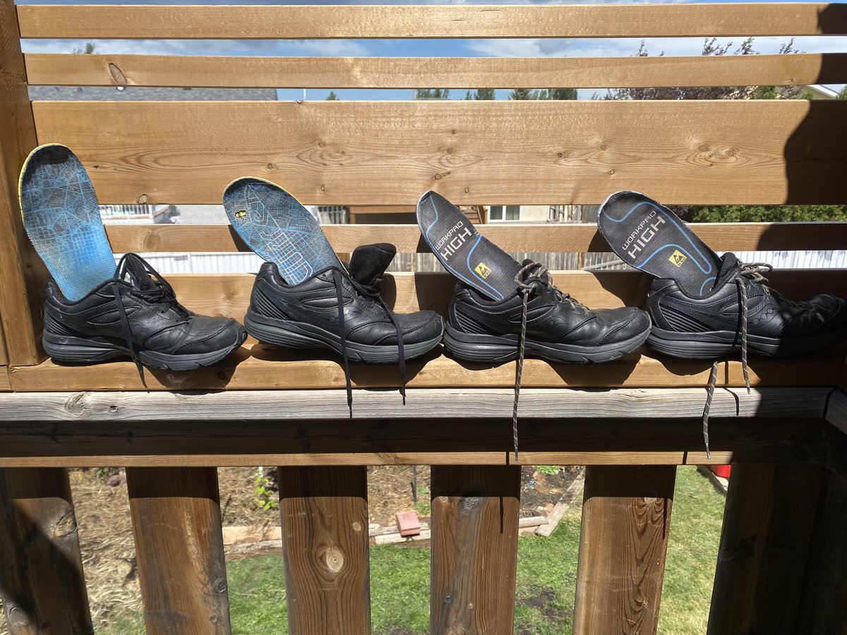 1st year Practical Nursing student tip: buy the best shoes you can afford & then buy another pair, because…. Ewww… and prepare to replace the whole lot in 6 months at 17,000 steps a shift! #huganurse
