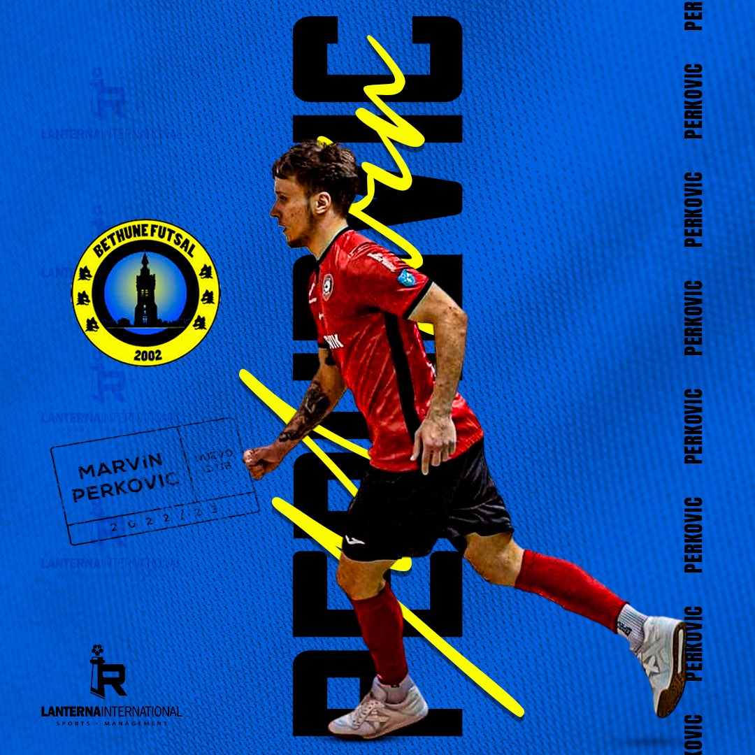 OFFICIAL🚨| 𝗠𝗮𝗿𝘃𝗶𝗻 𝗣𝗲𝗿𝗸𝗼𝘃𝗶𝗰 ➞ <a href="/BethuneFutsal/">Béthune Futsal</a> 

◾first division France is the new destination of our warrior. New Challenge same motivation

✍️ #Marvinperkovic 𝟮𝟬𝟮𝟯

#futsal #futsalplayer #lanternainternational #lanternaplayer #futbolsala #management