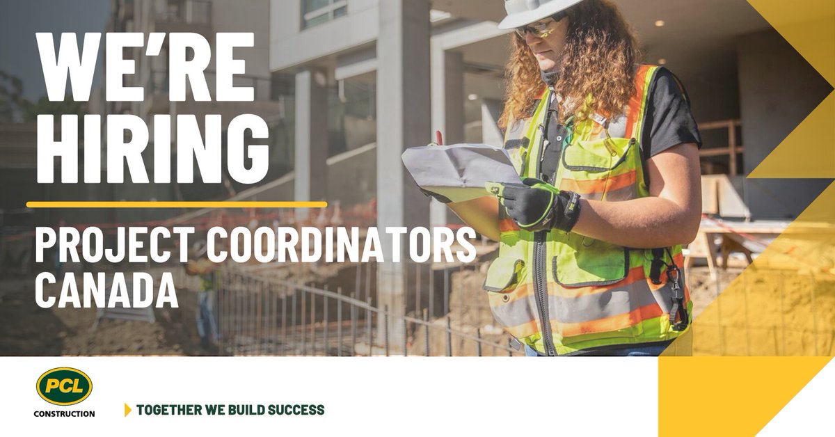 PCLConstruction's tweet photo. From preconstruction to completion, our project coordinators will deliver OUTSTANDING results for our clients. πποΈπ
#ConstructionJobs #WhyPCL #JoinPCL
https://t.co/dwoIXxijyk https://t.co/tilMrXnD87