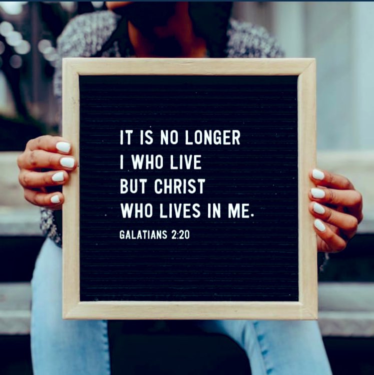 Faith_0ver_Fear's tweet photo. It is no longer
I who live
But CHRIST 
Who lives in me.

Galatians 2:20 https://t.co/uFBUdCB708