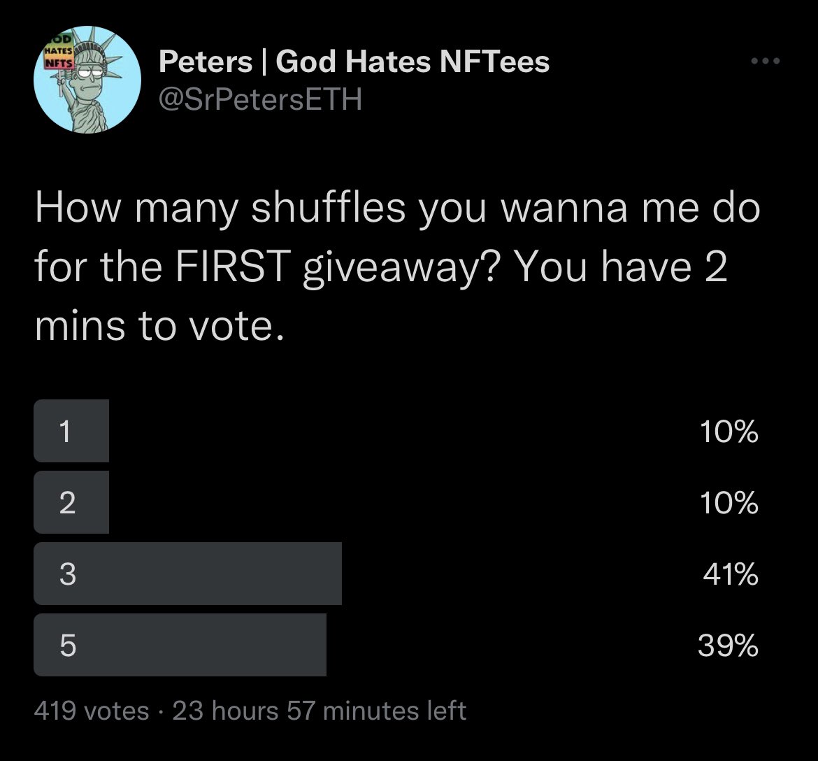 3 shuffles