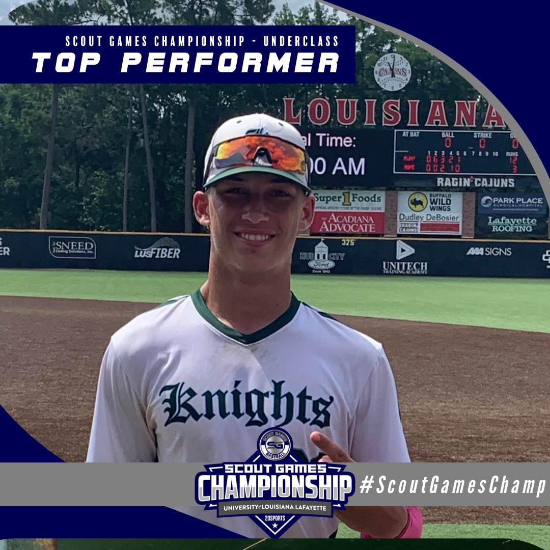 ⭐️TOP PERFORMER⭐️

Wyatt Chenevert: 2-2, 2B, 3RBI

Summer Team: <a href="/knightknation4L/">Knights Knation #4L</a> 

<a href="/ScoutGamesBSB/">Scout Games Baseball</a> 
#ScoutGamesChamp