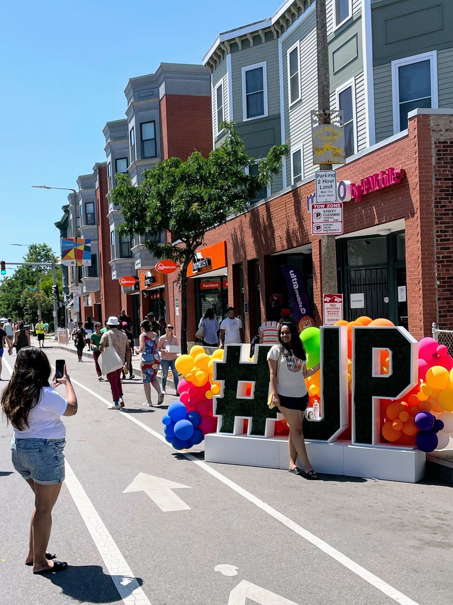 jfh's tweet photo. Streets are more than just a way to get from A to B. They can be a place for community, a place to connect, a place for joy. Grateful to all who made our very first neighborhood Open Streets event such a success today. https://t.co/GpEhgzKFs3