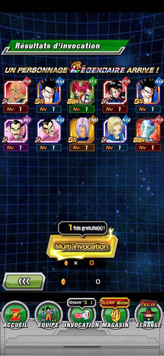PgmexT's tweet photo. Fin de la 1ere rota et ils tombent. Pour les ssj4 1ere rota doublon freezer LR. On va essayer de les avoir. https://t.co/k8WQ9gH07X