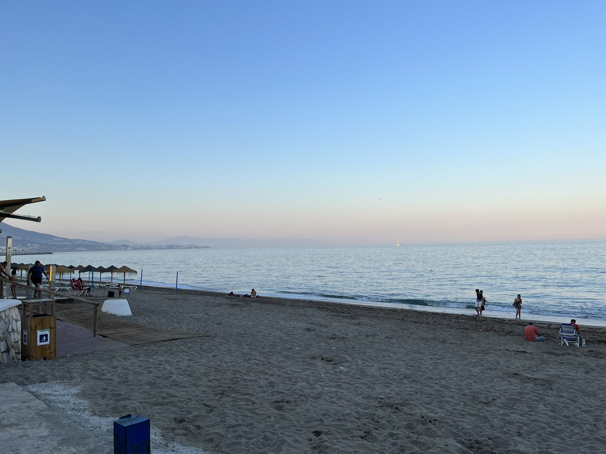 Puesta de sol desde Fuengirola santa vacaciones