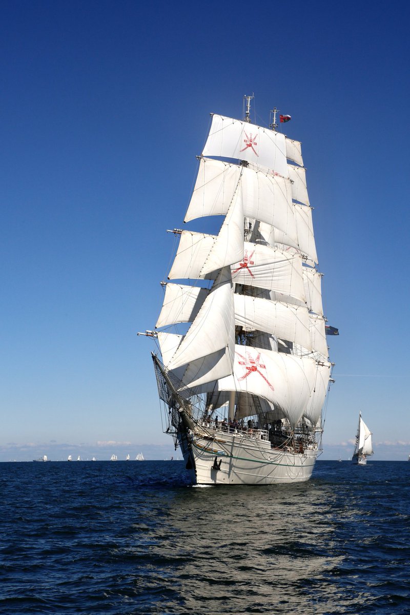 Shabab_Oman_II's tweet photo. #Shabab_oman_II started the first race of series in tall ships races 2022 in the north sea between Denmark and Netherlands.
#Oman_The_Land_of_Peace https://t.co/Iq9Blemexs