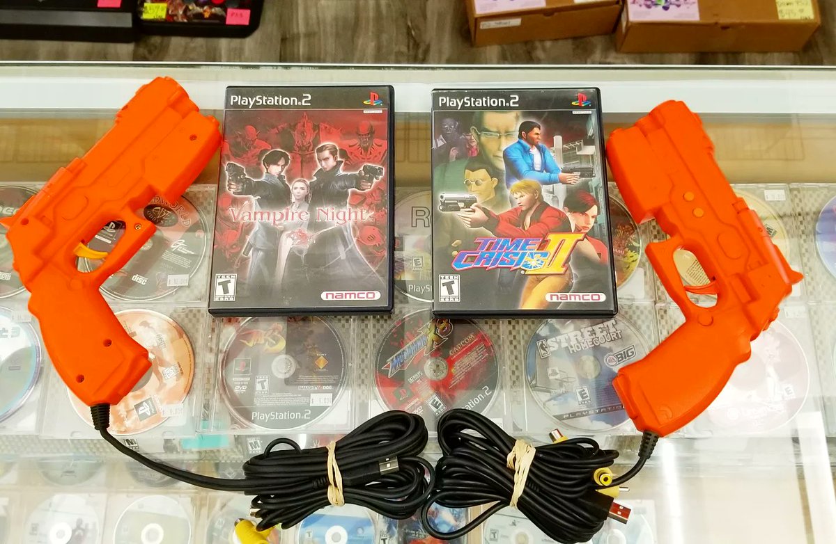 Game_Realms's tweet photo. We got #Playstation2 #PS2 #GunCon #videogames in stock at @Game_Realms in #Burbank #California!
#PlayStation #Arcade #TimeCrisis #lightgun #lightgunshooter #Namco #GunCon2 #FPS #TimeCrisisII #TimeCrisis2 #VampireNight #Vampire #RailShooter #action #gaming #RetroGaming #fun https://t.co/wJPRmVfCIL