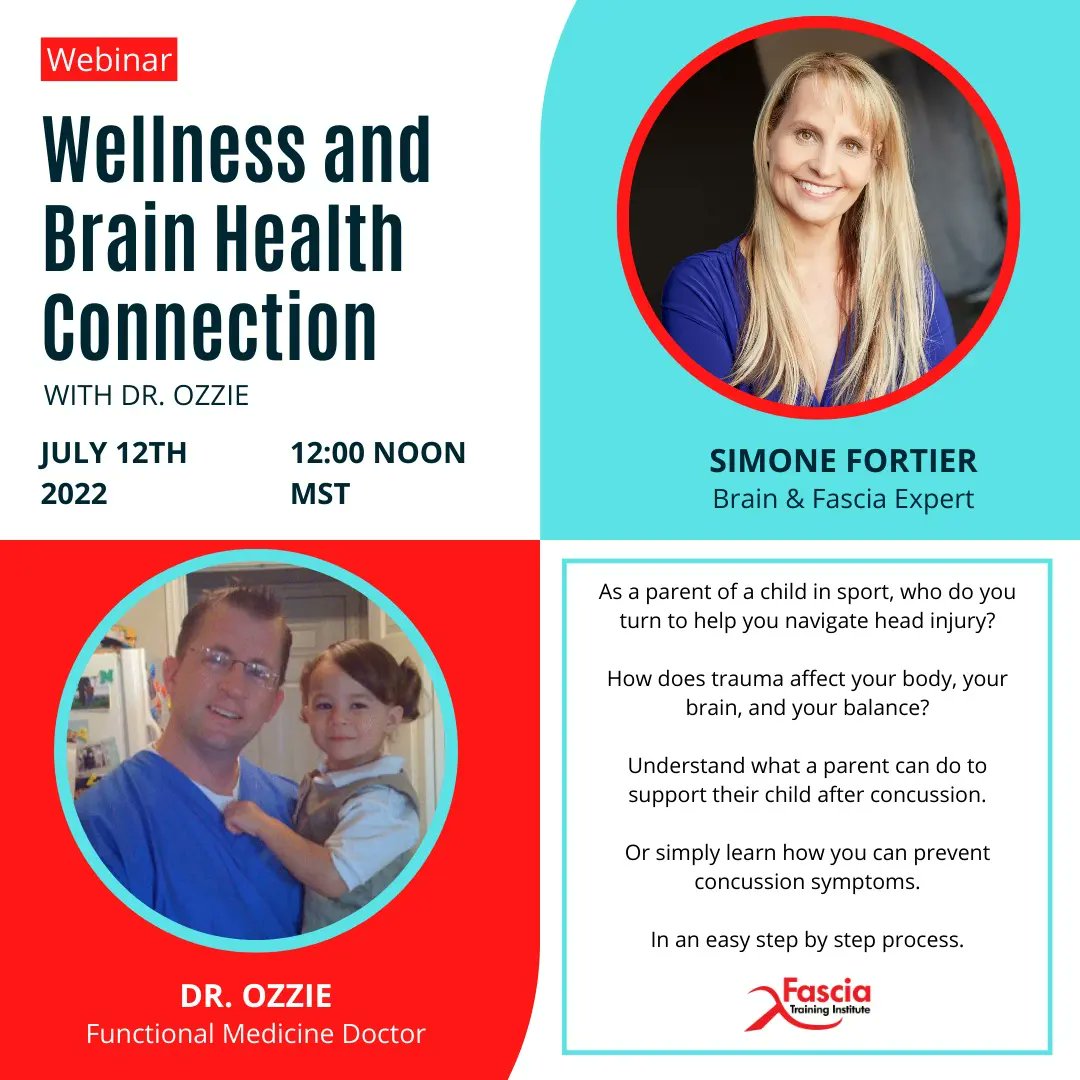 simonefortier's tweet photo. Join Dr Ozzie and myself this Tuesday 12 noon MST as we share wellness tips for performance and chronic pain. #fascia #wellness #brainhealth #sports #NFL #ChronicPain #activerelease #AppliedKinesiology #Mentalhealth https://t.co/KAYBiv55fk https://t.co/7g35D7LuIO