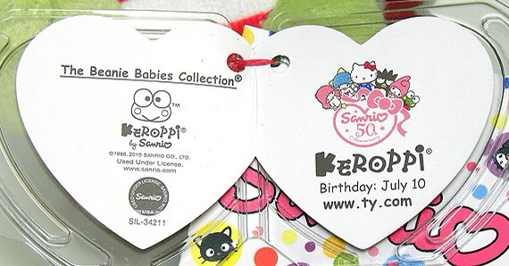 beaniebabybot's tweet photo. Keroppi the frog.
Birthday: July 10. https://t.co/CJZT7Pl4iK