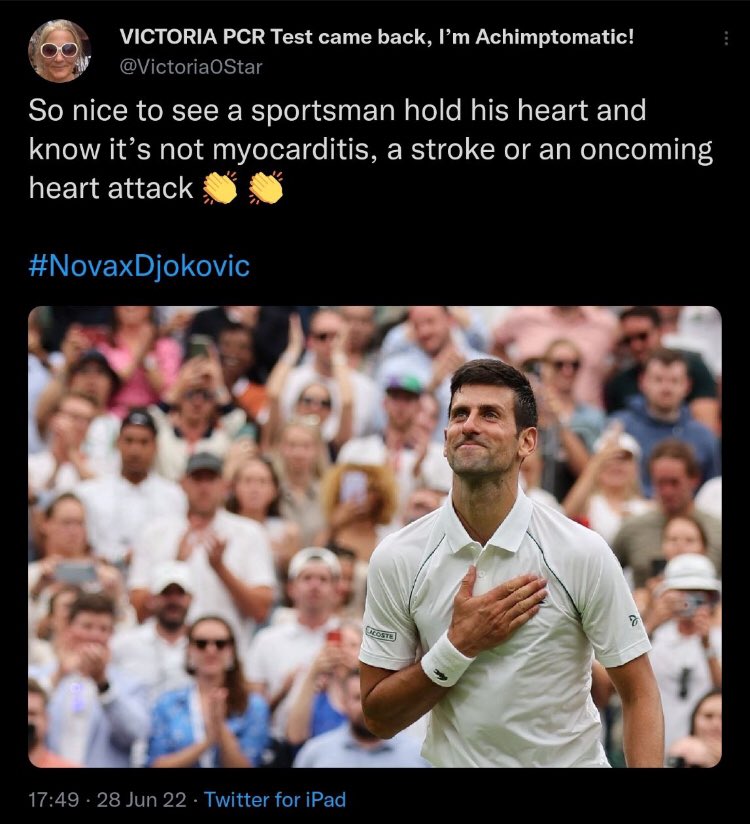 Congratulations #noVaxDjokovic