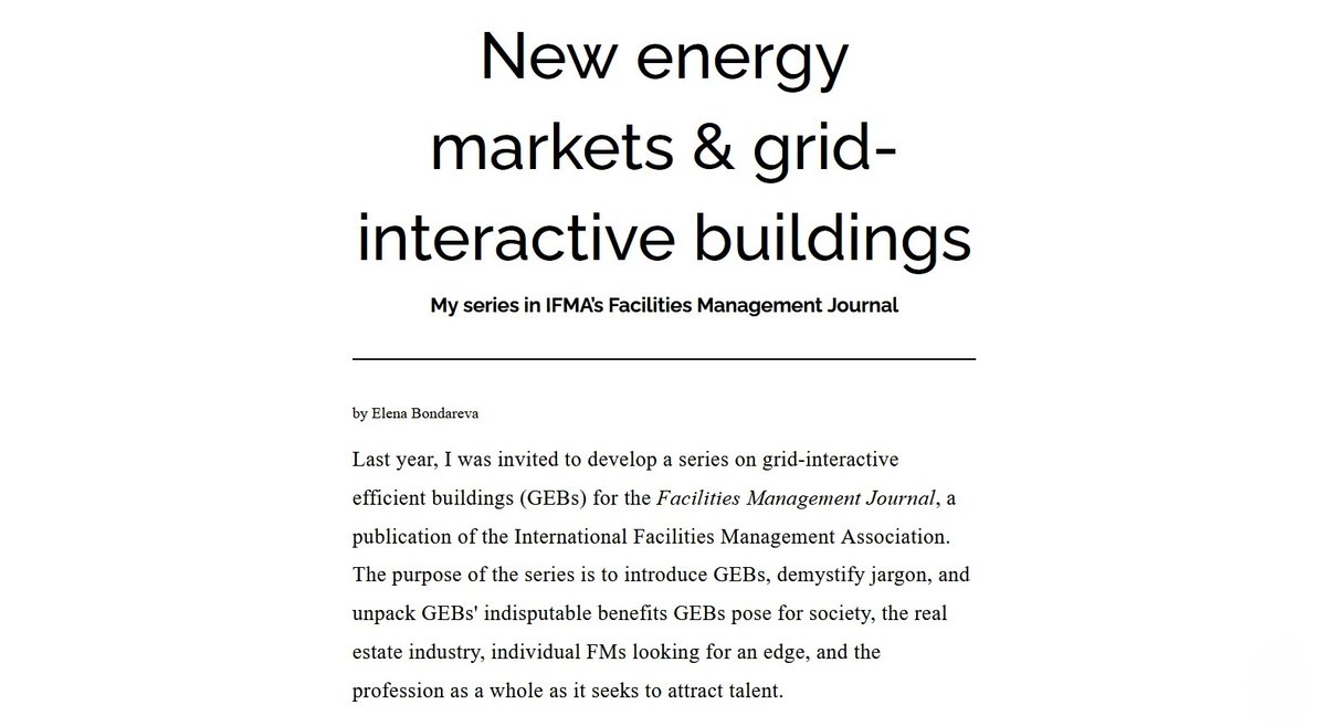yap_powr's tweet image. Elena Bondareva, @Powerledger_io’s advisor, has published 5 articles about #GridInteractiveBuildings in the @IFMA’s @TheFMJ magazine in a series on preparing #FacilityManagers for the #EnergyRevolution affecting the profession.

#SmartBuildings #SmartGrid $POWR #Powerledger