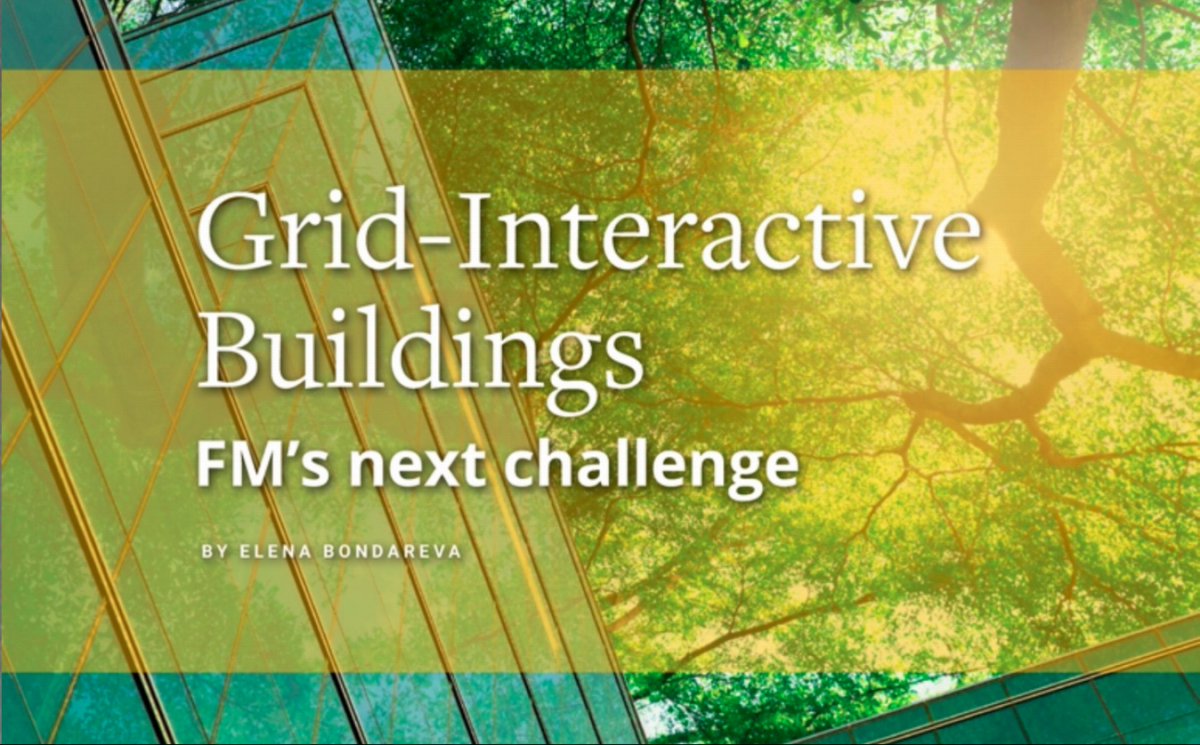 yap_powr's tweet image. 1 - Grid-interactive Buildings
@TheFMJ Nov – Dec 2021
FM’s next challenge 
👉fmj.ifma.org/publication/?i… 

#GEBs #GridInteractiveBuildings #DERs #VehicleToGrid #V2G $POWR  #POWR #Powerledger #P2PEnergyTrading #LocalEnergyMarkets #247CFE #SmartGrid #ClimateChange