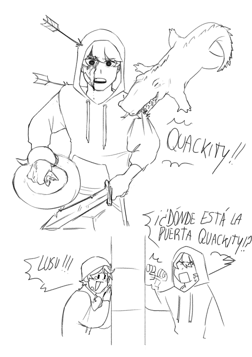 Hay q destacar que luzu  se atravesó  medio mapa para llegar a la casa pedorra de quackity que ni puerta tiene, we stan mami lusu