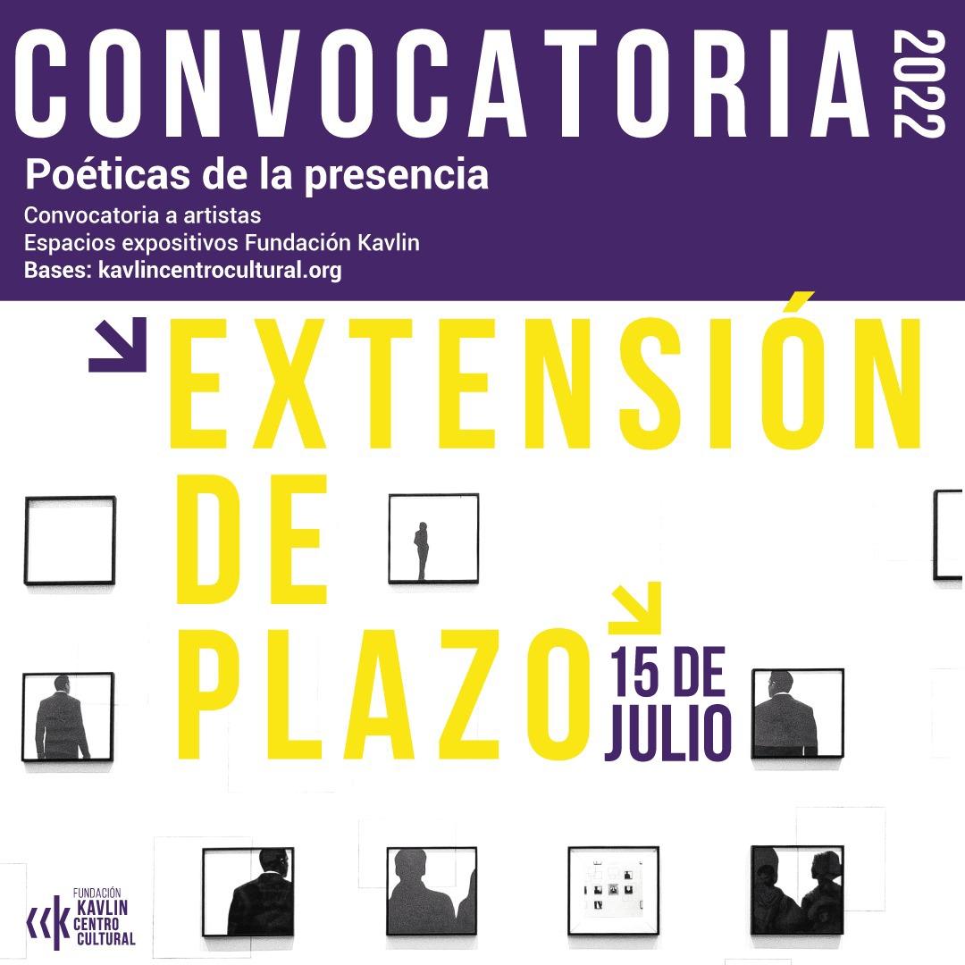KavlinCultural's tweet photo. ⚠️ Artistas, colectivos y curadores con proyectos expositivos en búsqueda de apoyo: ¡es acá! 📣 Una vez más nos proponemos fomentar la producción y difusión de proyectos de arte contemporáneo nacional.
📆 NUEVO plazo para postularse: 15 de julio https://t.co/bFZzPaIr3g