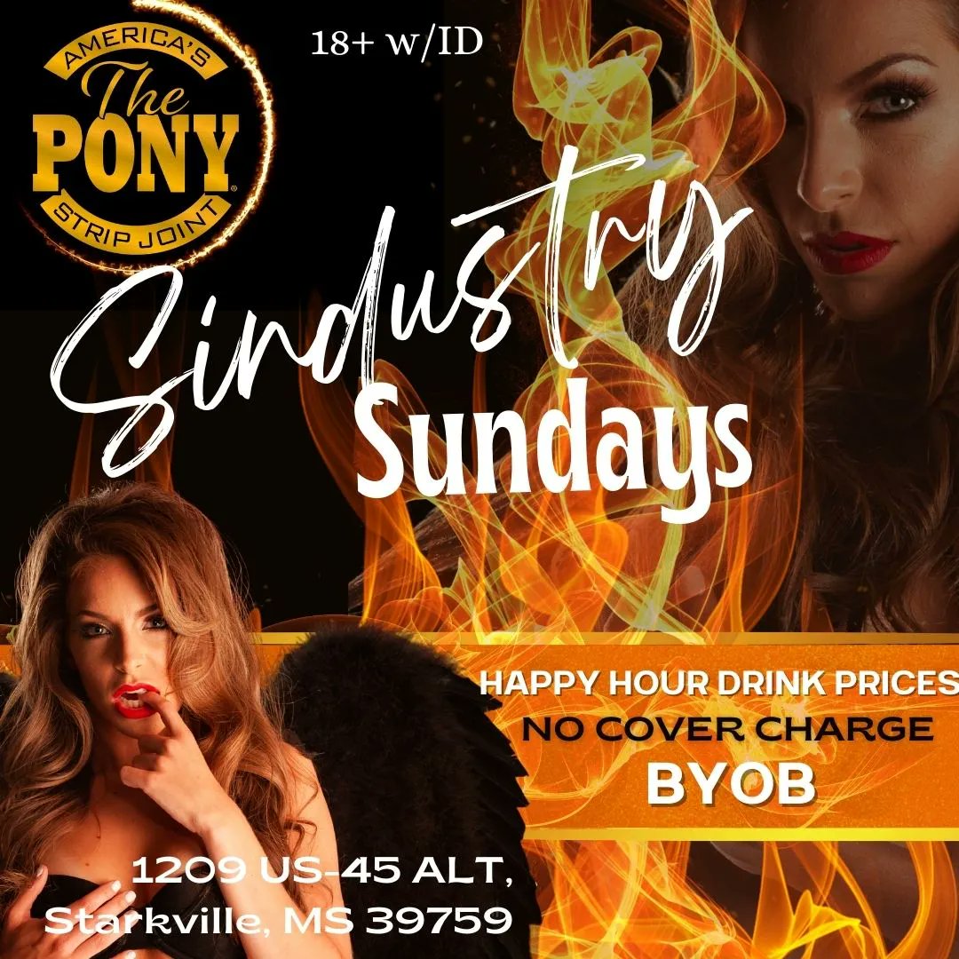 starkvillepony2's tweet photo. On Sundays, we celebrate SIN.
Come on out Service Industry folks, this night is for you!
No cover & Happy Hour drink prices all night!
.
.
.
#sin #sinsunday #SundaySinners #sexysunday #SundayFunday #happyhour #beeroclock #thingstodo #theponyclub #starkville #starkvillepony https://t.co/mFV82Ap7Qi