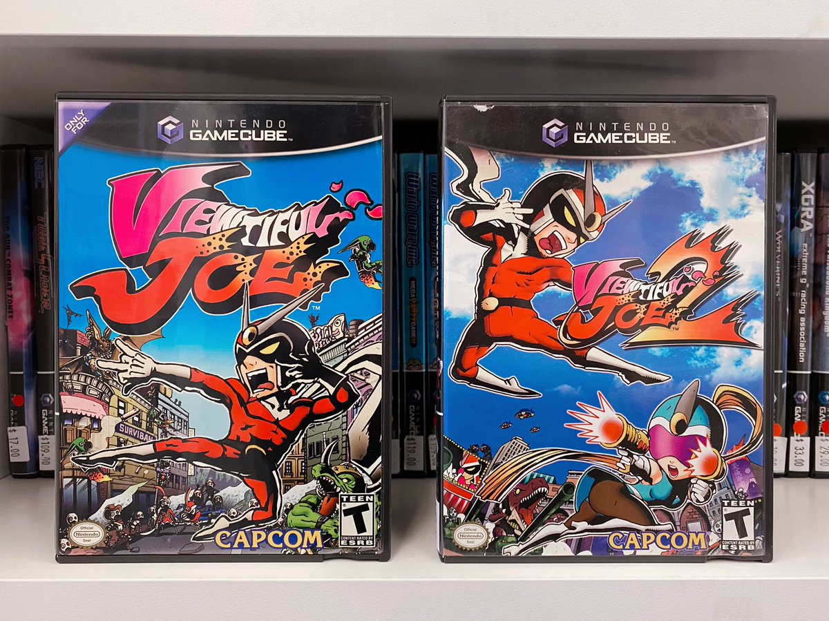 RetroGameTrader's tweet photo. Viewtiful Joe 1 &amp; 2 for Nintendo Gamecube! 💥 Come and check out what else we've got! 🔥

#viewtifuljoe #viewtifuljoe2 #nintendogamecube #gamecube #nintendo #gaming #retrogaming #retrogametrader #supportlocalbusiness #hillsborooregon #pdx #oregon https://t.co/d7aQL2zhv3