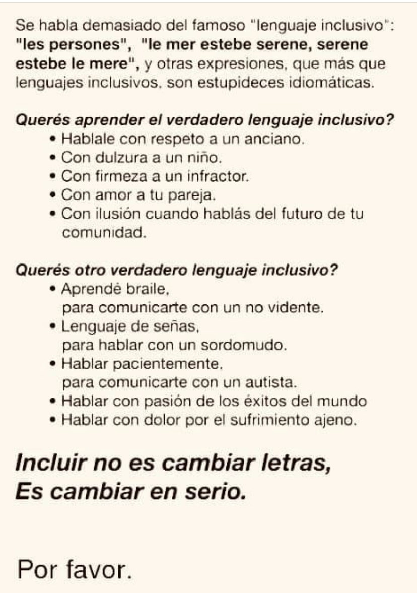 Muy cierto  seamos inclusivos en todos  los aspectos de nuestra vida  #LigaDeGuerreros   Tomate  medio segundo para leerlo