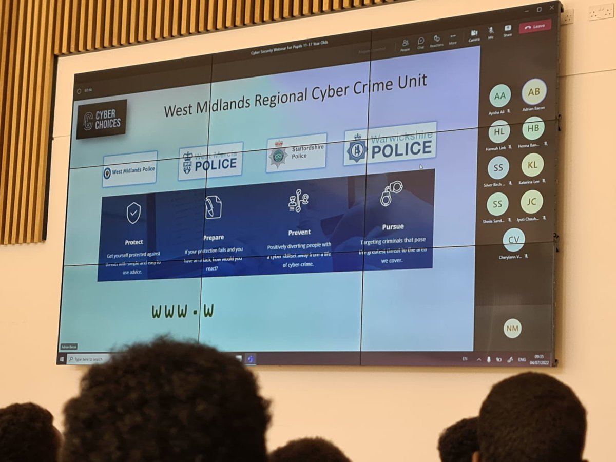 Year 10 learing about cyber security. 'The average of a cyber criminal is typically 16 years old and below.' #cyberchoices @NCA_UK @EBLAeast @StarAcademies @WashwoodWMP