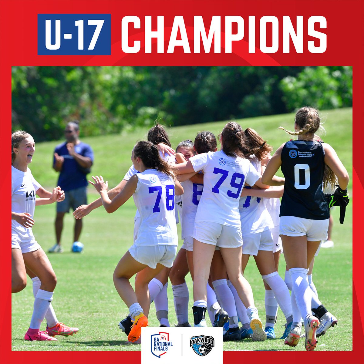 Leaving St. Louis as the CHAMPS 🏆

Congratulations to <a href="/OakwoodSCG/">Oakwood SC Girls</a> on taking the U17 crown 👑

#GAFinals22