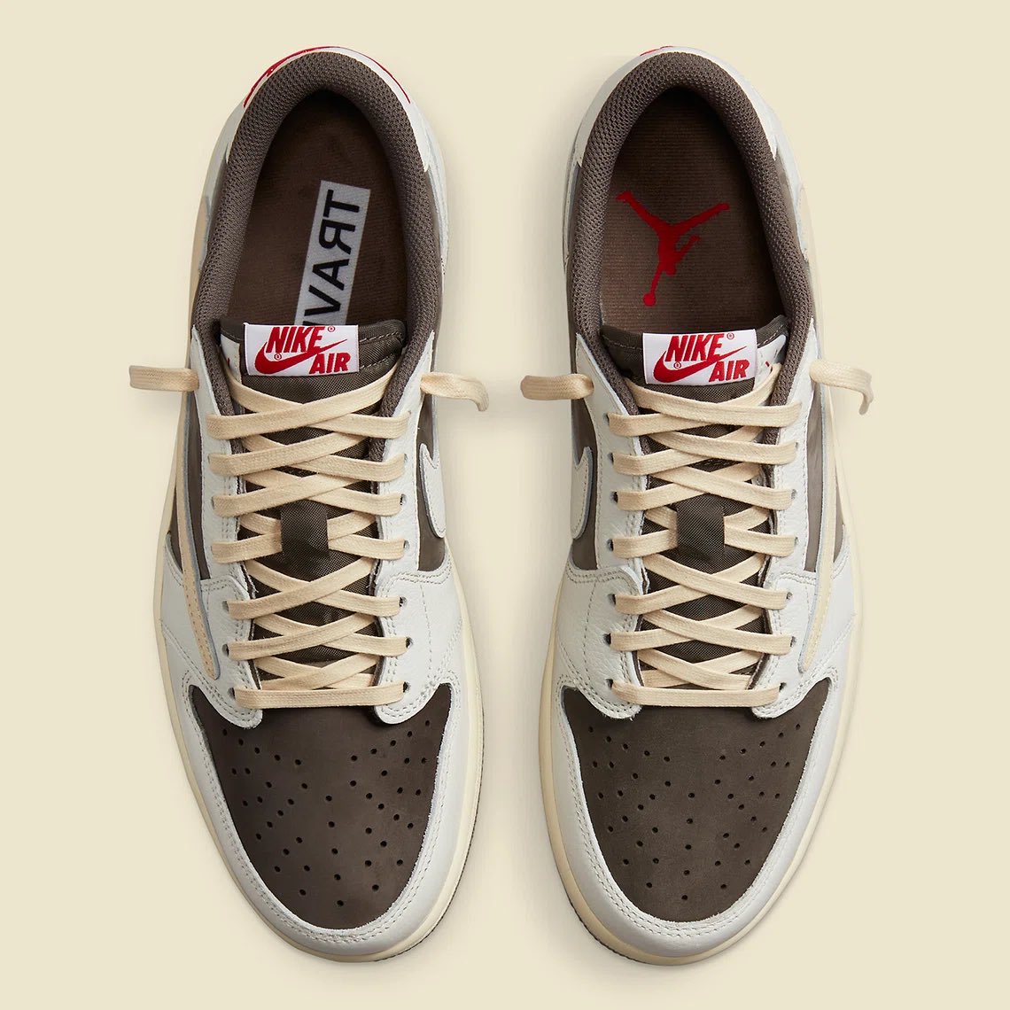 SneakerHeadDrop's tweet photo. Travis Scott’s Air Jordan 1 low “reverse mochas” set to be released this July 21st https://t.co/FdXdnoA5Lr