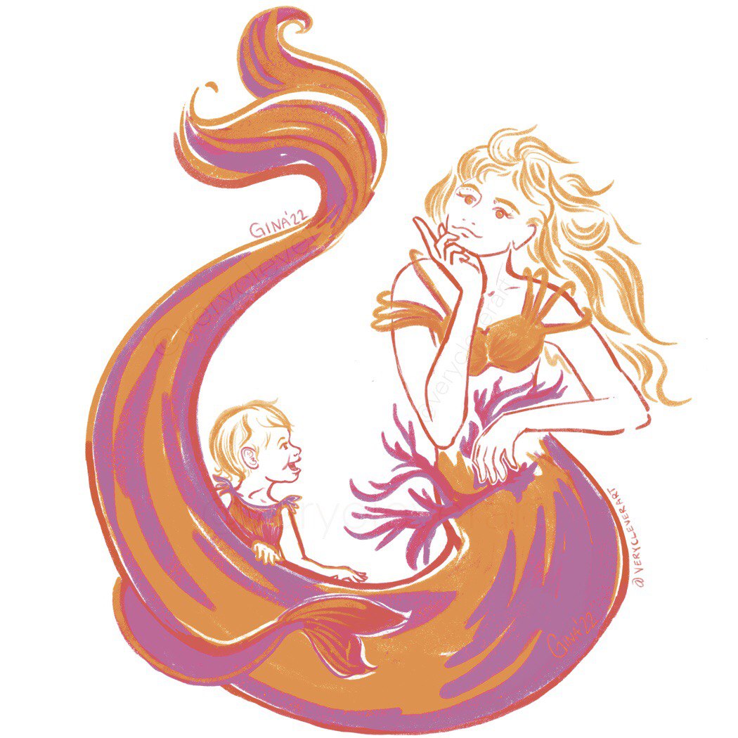 GinaFeiler's tweet photo. One of my "Summer Mermaids", a mom and daughter. https://t.co/ysBFwN6Ai7