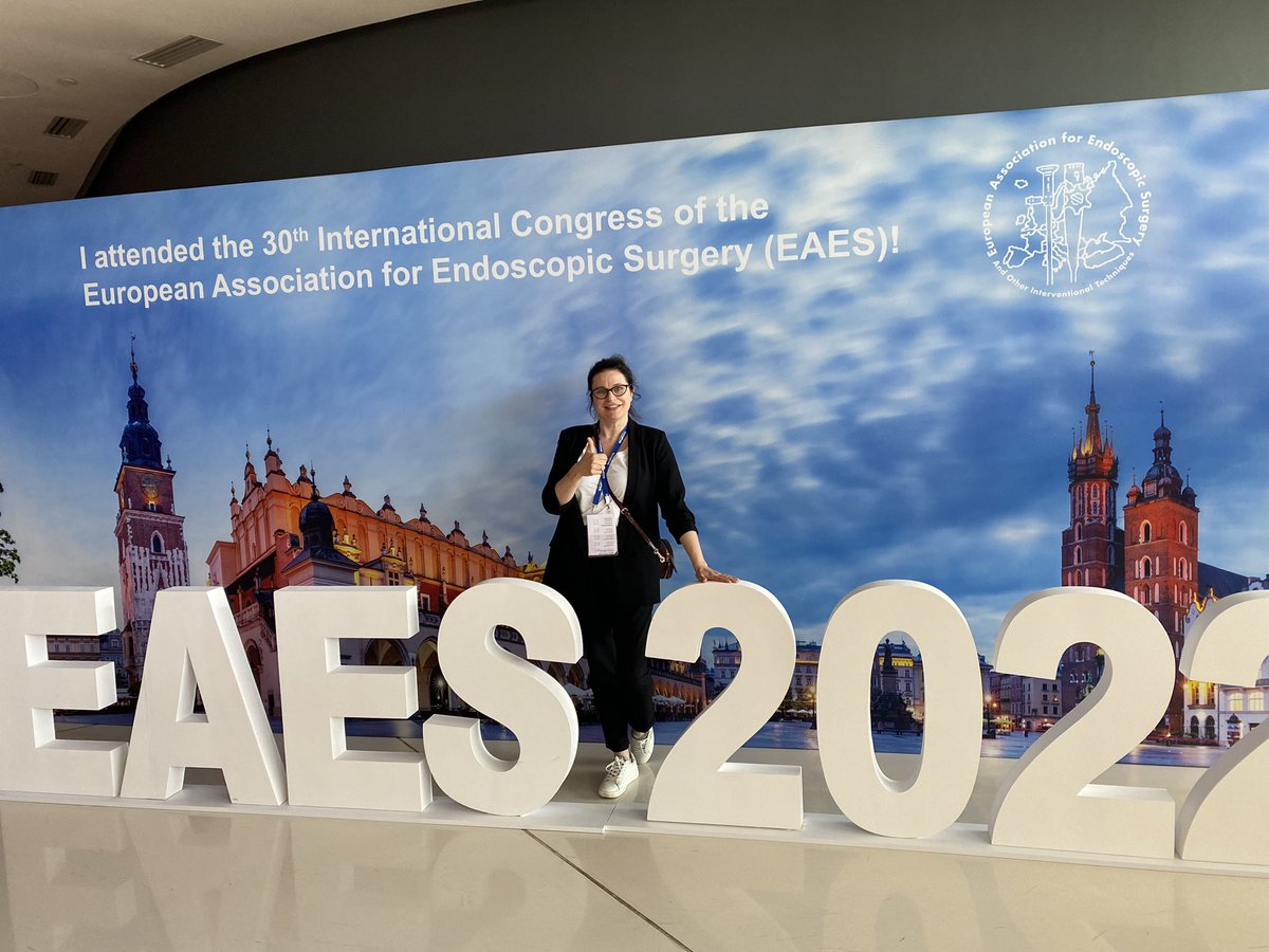 AObcowska's tweet photo. A great event, lots of inspiration, minimally invasive surgery enthusiasts from all over Europe and more. It was a great honor to participate in #EAES2022 https://t.co/ExWK5MQFZ7