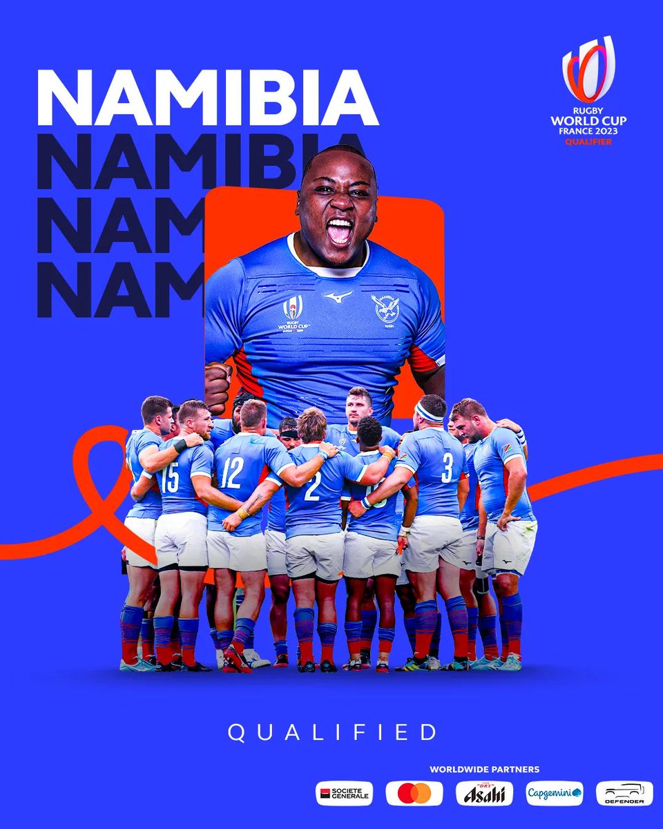 NamibiaRugby10's tweet photo. And we have done it!!! We have qualified yet again for another world cup!!! GO NAMIBIA!! https://t.co/09fdFedL04