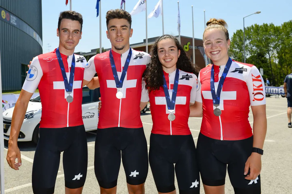 swisscycling's tweet image. A European title and a silver 🥈 later the U19 &amp;amp; U23 European Championships on the road are already over. 

We saw impressive performances but even better team work of our young athletes 👏🏼🤩 We're so proud of them all! 

#swisscyclingfamily #EuroRoad22

📸: Tommaso Pagalli