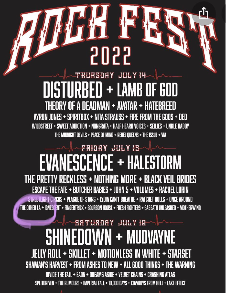 We are ready - new songs and new set.  So ready - 

#Wildanimal #rockfest #rockfest2022 #tolaanimals