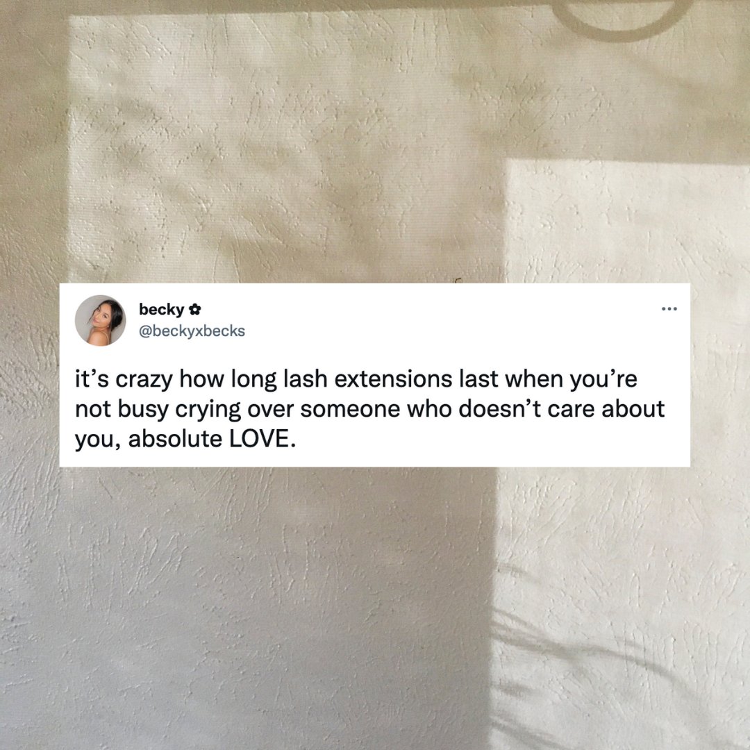 We're not wasting any more time, tears, or lashes on them in 2022 bestie 😮‍💨💅
RT: beckyxbecks on Twitter
