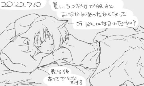 夏とはいえおなかを冷やしてはいけません 