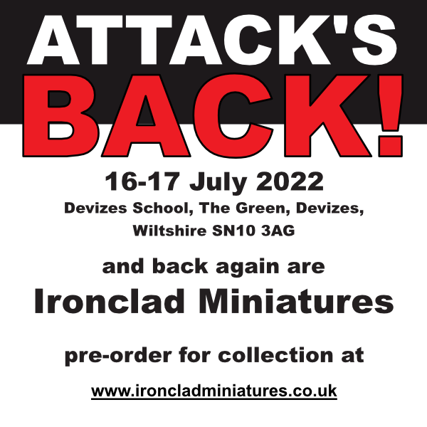 DDWargamesGrp's tweet photo. Back next week for #Attack2022 will be Ironclad Miniatures with their ranges of 15, 20,28mm terrain plus 28mm figure ranges so check them out on the website: https://t.co/3xXqrFPdGg #wargaming https://t.co/kXRLwTHqb2