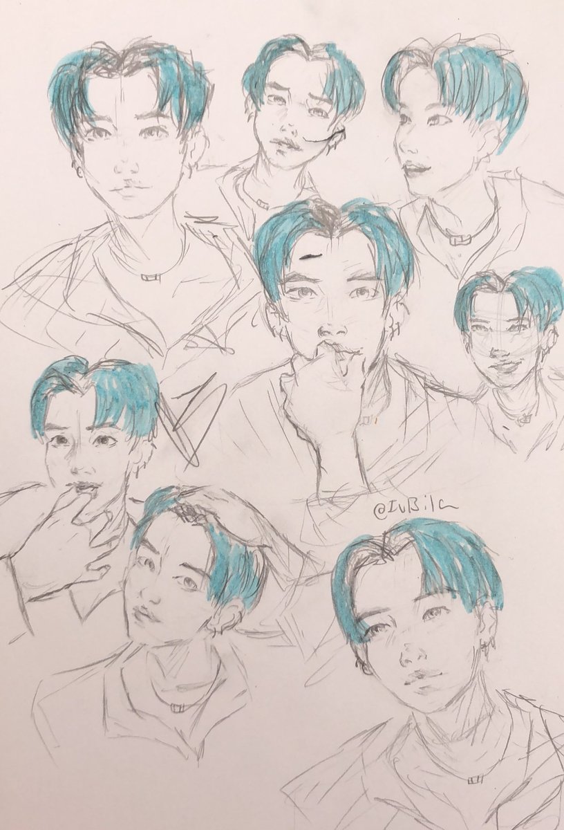IVBILA's tweet photo. Sketching my feelings out rn 😭 

A #YEONJUN facial study https://t.co/mdSEoJ17Qn