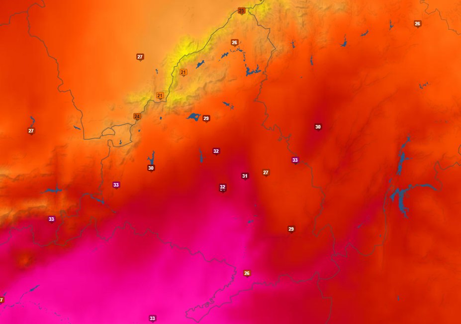 Camino de la medianoche y los termómetros en #Madrid no bajan de los 32-33ºC.
¿Lo peor de todo? Que esto ocurrirá mañana, pasado, el miércoles... y posiblemente así seguiremos día tras día hasta, al menos, el próximo fin de semana.
Ya nos podemos armar de paciencia.