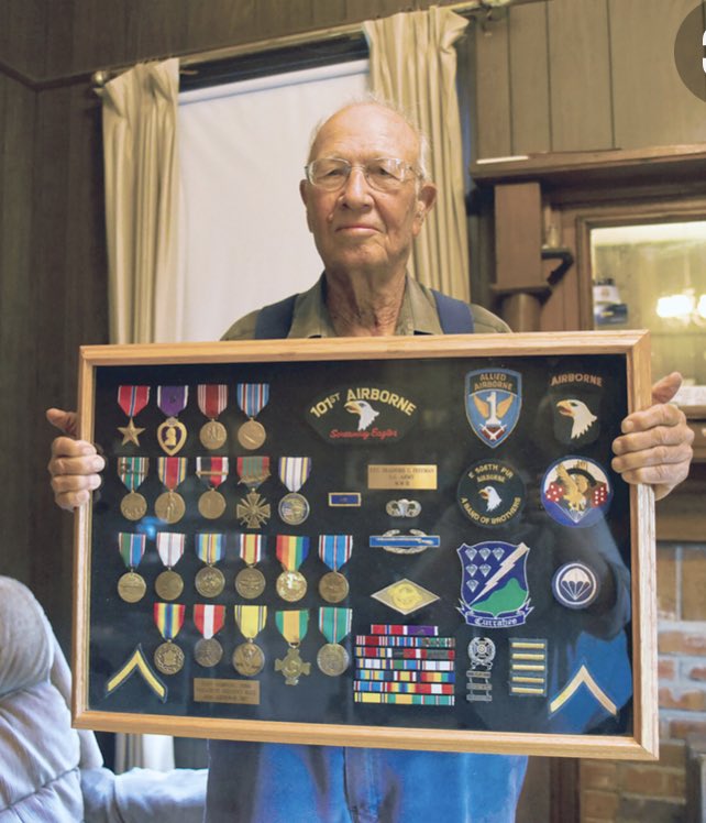 Funeral took place yesterday of Brad Freeman. The last surviving member of the original Easy Company 506th PIR(Band of Brothers)