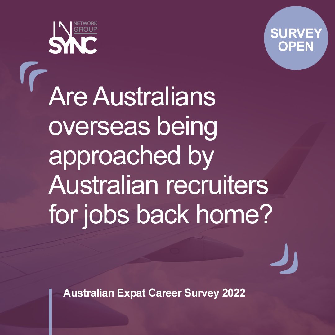 With a skills shortage back home, we are asking expats overseas if they are being approached by Australian hirers to come home.  All will be revealed in September. Survey closes 15 August. #expat #expatsurvey #repatriation #aussieexpat #australianexpat