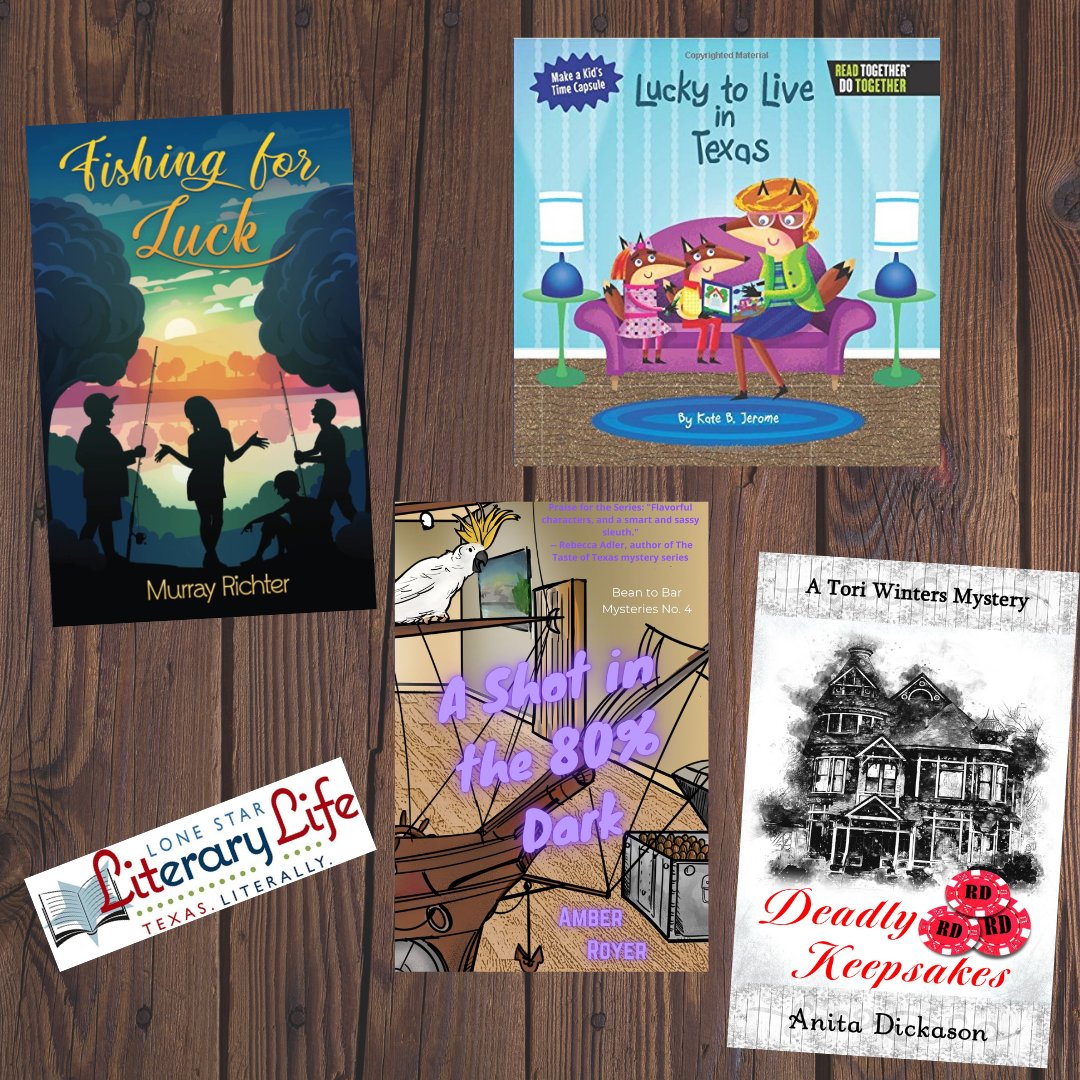 LoneStarLit's tweet photo. #LoneStarLit #WeekendReads! What are y'all reading this weekend? We're with @anita_dickason, @kate_jerome / @ArcadiaPub; @MurrayRichter1; @amber_royer 
#LiteraryTexas #TexasBooks #TexasAuthors #TexasBooklovers
https://t.co/3F0a2gNJxM https://t.co/X3IwIx9rOV