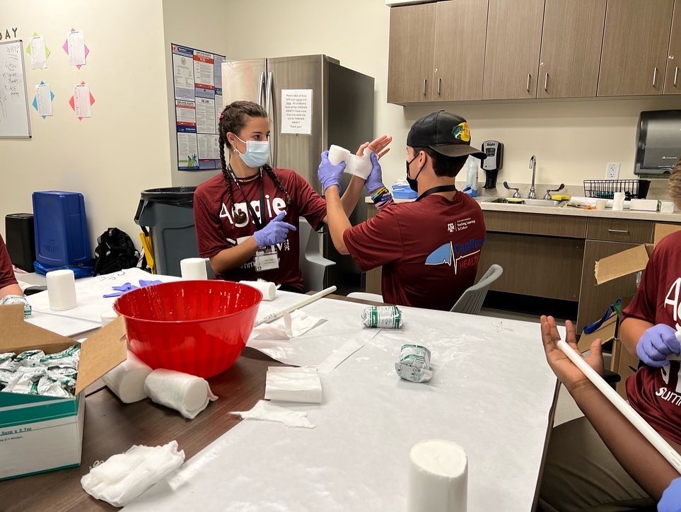 Stop drop and roll because these Health Professions campers were fire🔥🔥#STEM #TAMU #fightintexasaggie #summercamp