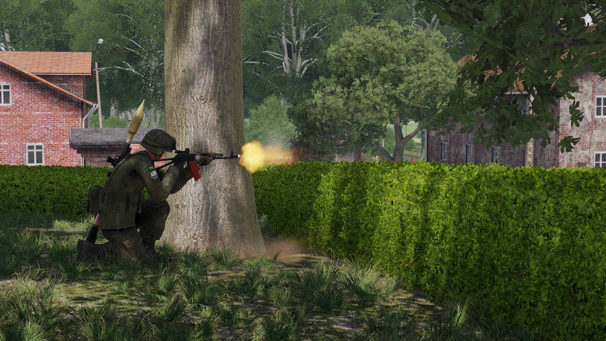 ark_arma's tweet photo. 1) CDF soldier (from GM Extras mod) on Cham providing cover.
2) A not so successful escape attempt with a boat on Utes
3) A USMC soldier defending his position on Suursari
4) NAPA soldier busy rearming his AT after successful kill.
Images from our recent #arma3 session. #arma https://t.co/ESAb0rlr4S