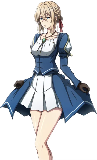 夏服が支給されたヴァイオレットさんです。 