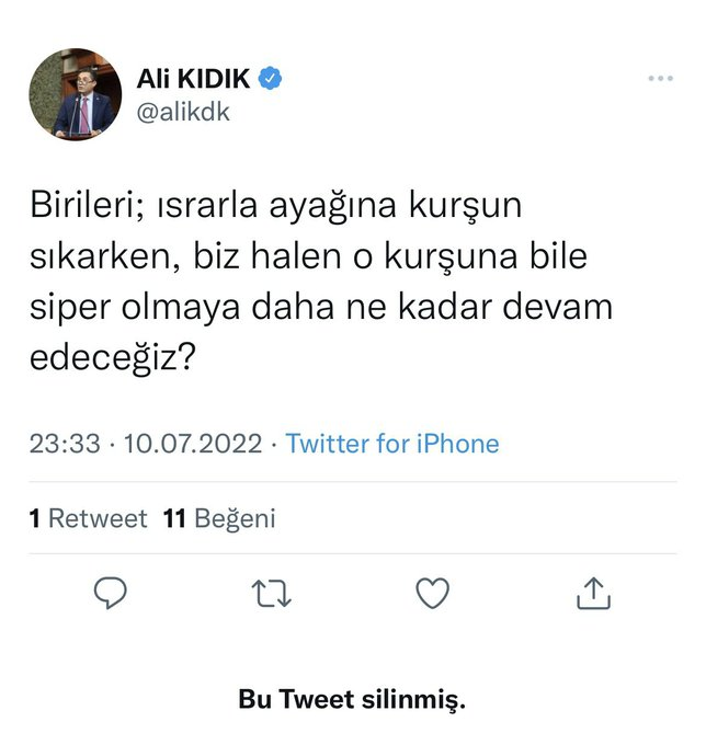 zekibahce's tweet photo. Ali Kıdık, Fethiye'de ki İmamoğlu mu gıdıkladı da sildin twiti ?

Herhalde 2. bir talimata kadar siper olacaksınız öyle görünüyor. https://t.co/G0Sd01we8f